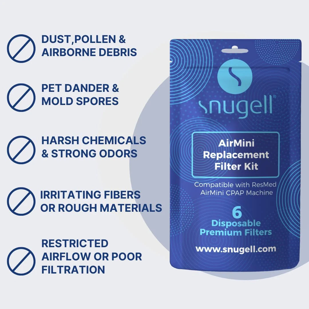 Replacement CPAP Filters for ResMed AirMini - Available in 6-Pack