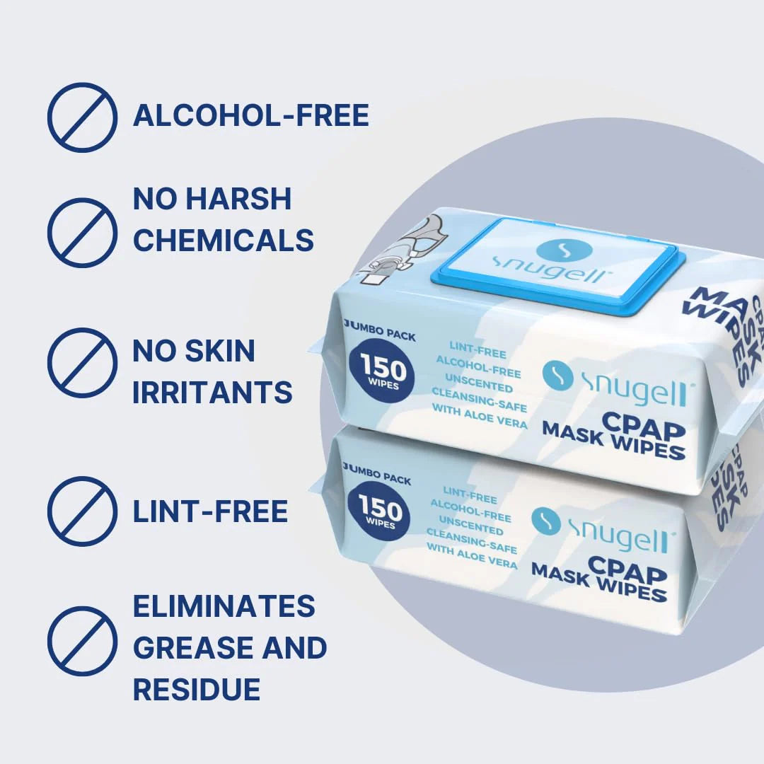 Jumbo Pack CPAP Mask Wipes - Unscented (1-Pack with 150 Wipes/pack)