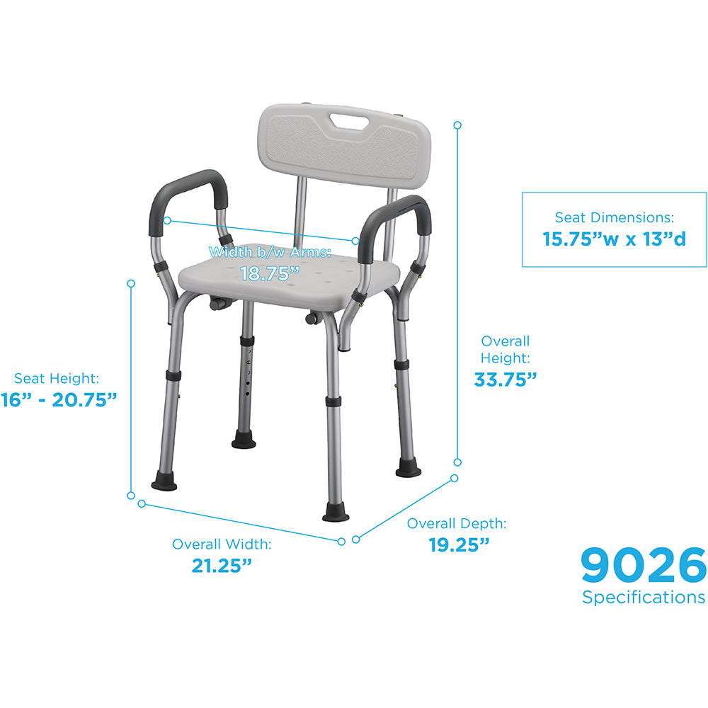 Bath Seat With Arms & Back