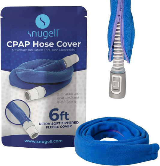 CPAP Hose Cover (6ft) - Compatible with ResMed, Fisher & Paykel and Other Tubes (Blue)