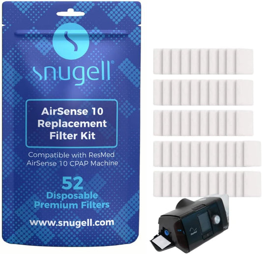 Disposable Replacement CPAP Filters for Resmed Airsense 10 & Aircurve 10-S9 - Available in 6-Pack and 52-Pack