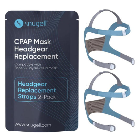 Snugell CPAP Strap Replacement for Vitera Full Face Mask Headgear – (2-Pack) -Elastic Nylon for Comfort, Durability, and Secure Fit