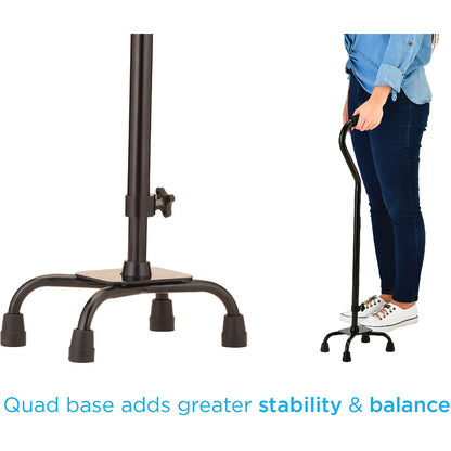 Quad Cane Small Base With Offset