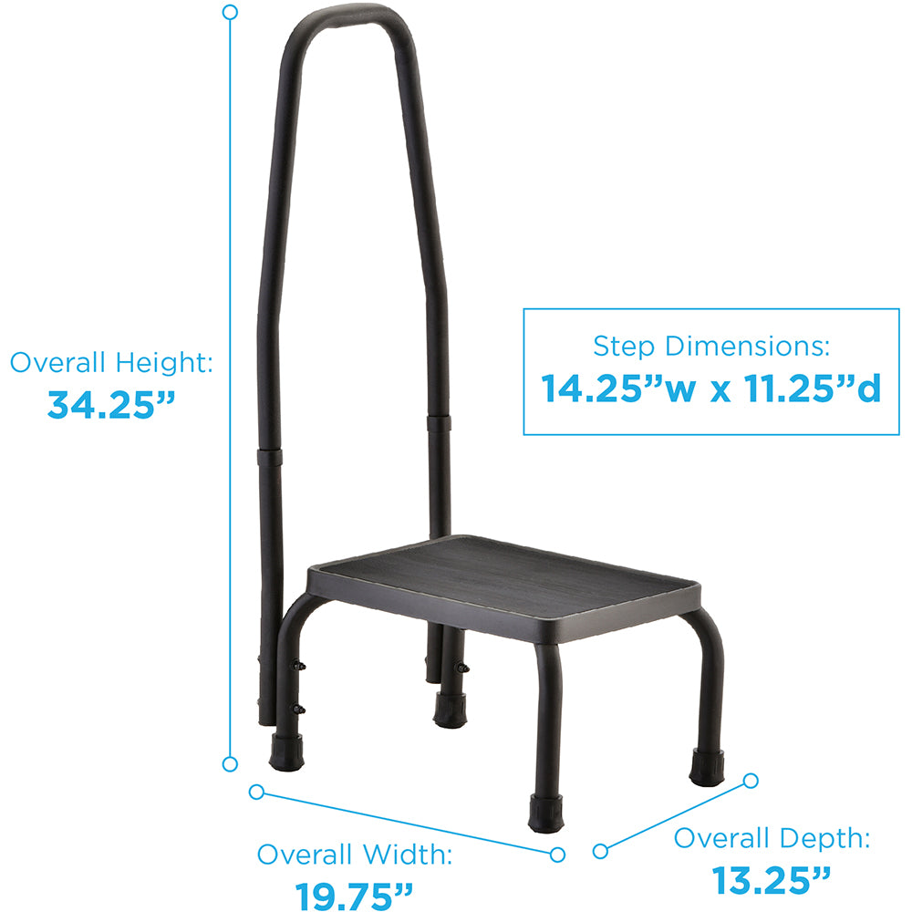 Step Stool with Hand Rail